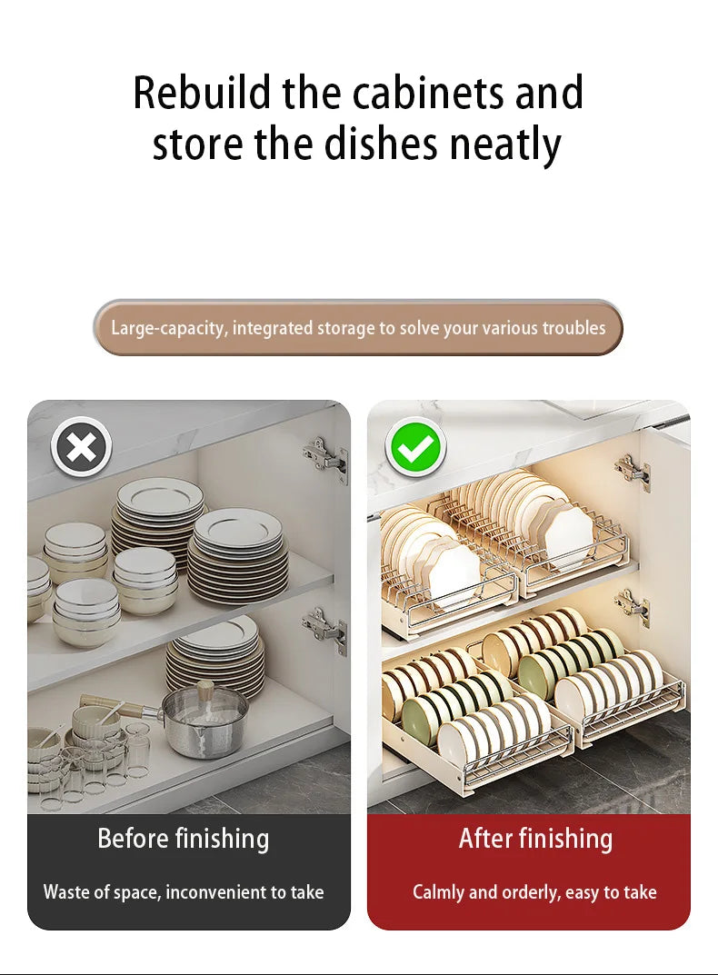 Pull Out Dish Racks