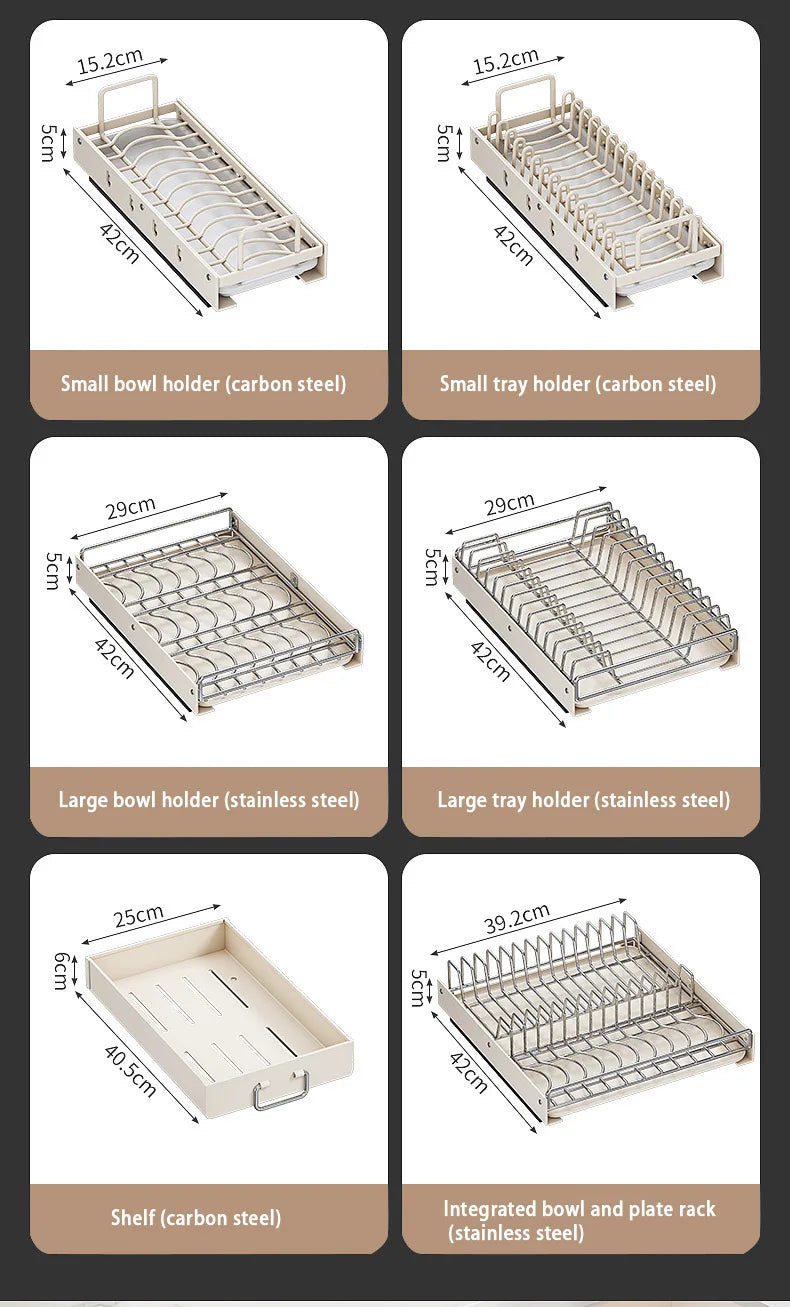 Pull Out Dish Racks