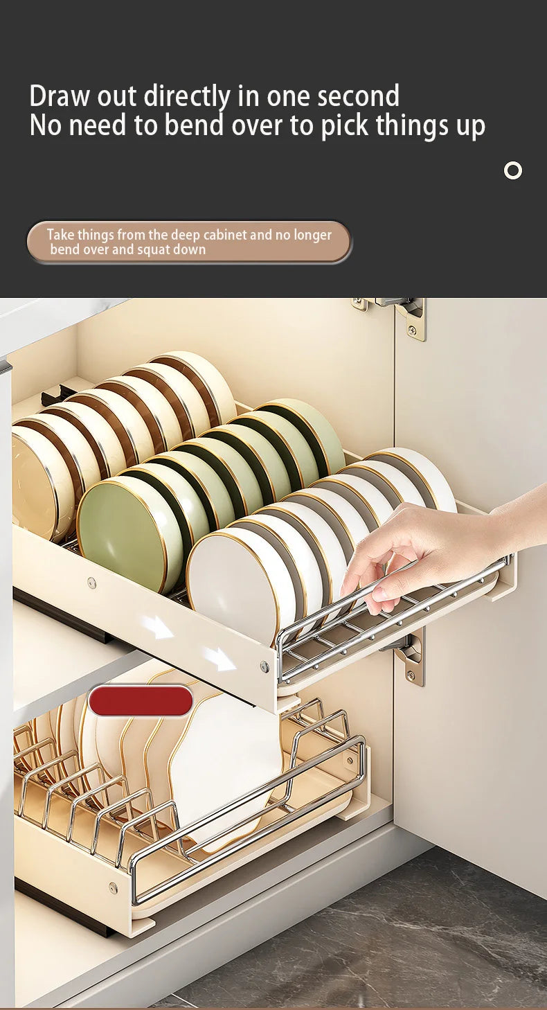 Pull Out Dish Racks